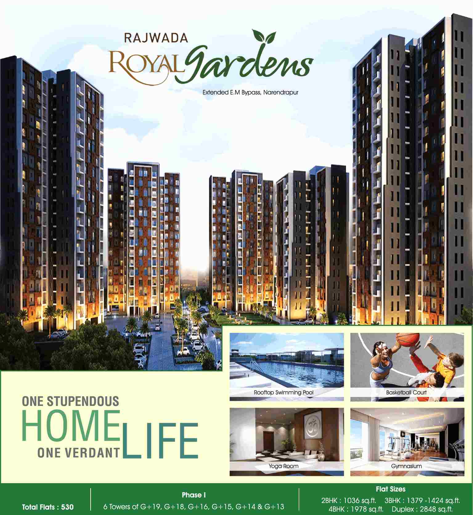 Reside in stupendous home at Rajwada Royal Garden in Kolkata Update